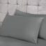 100% Cotton 200 Thread Count Housewife Pillowcase Pair Grey